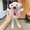 Hug Bear Head Rope Feminino Inverno Bonito Urso Urso Urso Faixa de Cabelo Internet Popular Outono e Inverno Headwear Corda de Cabelo Pelúcia Anel de Cabelo
