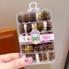 Gomas para el pelo tipo cable de teléfono para niños, aptas para bebés, alta elasticidad, gomas para el pelo de colores dopamina para cabello rizado de niñas