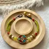 Nuevo al por mayor estilo nacional retro pulsera de cuentas nepalíes temperamento joyería nueva joyería tejida a mano con cuentas chinas