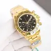 Comercio Electrónico Transfronterizo Popular Daytona Tres Agujas Seis Pines Reloj Mecánico para Hombre Correa de Acero Correa Multiusos Reloj