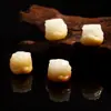 Raiz de Bodhi Natural Torrada em Carvão Leão Desperto Artesanal DIY Contas Soltas Contas Budistas Acessórios de Pulseira Tendência Nacional Pulseira de Brincadeira Cultural Acessórios Atacado