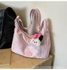Bolsa Tote Fashion Explosions Feminina 2024 Nova Grande Capacidade Casual Transversal Bolsa de Ombro Popular para Deslocamento Este Ano