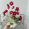 Simulación Boda China Nueva Arreglo de Boda Arreglo Rojo Fondo Rojo Material de Flores Banquete de Bodas de Nicho Arte Floral de Simulación