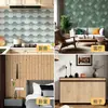 Papel de Parede Estilo Étnico Personalizado Adesivos de Parede à Prova d'Água Adesivos para Reforma de Móveis Papel de Parede para Decoração de Parede com Fundo de Madeira