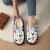 Chinelos de algodão infantis fofos de desenho animado com estampas, para uso interno, quentes para outono e inverno, antiderrapantes, à prova d'água, com biqueira fechada, de diferentes países