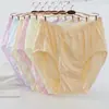 Atacado peça única dropshipping lingerie algodão puro meia-idade e idosos cintura alta plus size calcinha biquíni shorts de velho calcinha completa solta