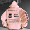 Sudadera con capucha hip-hop americana transfronteriza, chalecos holgados con capucha y estampado de coches europeos y americanos al por mayor, una generación de cabello