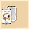 Snoopy cartoon bonito estudante campus cartão conjunto cartão de refeição de ônibus corda retrátil crachá cartão de trabalho marca capa protetora