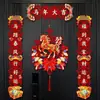 Pareados de Año Nuevo para el Año del Caballo, Pareados de Año Nuevo para el Hogar, Pegatinas de Puerta para el Festival de Primavera con el Carácter "Fu", Decoraciones de Día de Año Nuevo, Decoraciones Finas Aterciopeladas