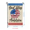 Bandera Decorativa Transfronteriza del 4 de Julio Día de la Independencia Americana Bandera de Jardín Águila Calva Bandera con Elementos de EE.UU. Personalización