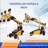 Carrinho com Ventosa de Vidro Móvel, Carrinho Elétrico de Caminhada para Instalação e Manuseio de Vidro, Manipulador Elétrico para Instalação de Vidro