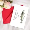 Colección de Tarjetas de Felicitación de Cumpleaños Nuevas Transfronterizas Animal Texto Mensaje de Cumpleaños Universal Tarjeta Plegable con Sobre