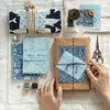 Planificador Poesía del Azúcar Papel Material Flor Flotante Reino de las Flores Estilo Retro Flores Planificador Bolsa de Dolor Base Capa de Decoración DIY Dropshipping