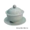 Conjunto de Louças Qingbai para Uso Doméstico, Borda Dourada, Estilo Diamante Octogonal, Conjunto de Jantar em Cerâmica com Cor Underglaze de Alta Temperatura, Conjunto Completo Atacado
