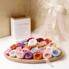 Flores Artificiales, Cabezas de Rosas Europeas, Escenario de Boda, Flores de Boda, Paredes de Flores Decorativas, Flores de Mano, Accesorios, Flores Falsas Realistas