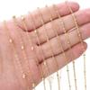 Cadena grande de cobre con cuentas de posicionamiento, cadena de acabado, cadena de extensión, accesorios de bricolaje hechos a mano, pulsera, collar, cadena para teléfono móvil.