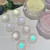 Pó para Nail Art Gelo Transparente Alto Brilho 2025 Novo Pó de Cristal para Unhas Brilhante Fina Fairy Exclusivo da Loja de Nail Art