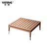 Novo Conjunto de Sofá e Mesa de Centro em Madeira Maciça Yateng, Móveis de Rattan Teca para Jardim, Pátio, Vila e Jardim de Inverno Atacado