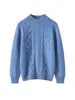 Estilo Novo Outono e Inverno Meninos e Meninas Gola Meia Alta Grossa Suéter de Cashmere Quente Malha Torcida Suéter Básico Infantil