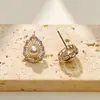 Brincos de Pérola e Zircônia Modernos e de Alta Qualidade, Brincos Versáteis, Brincos de Luxo Leve