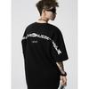 Camiseta de Manga Corta Pesada con Letras Ins High Street para Hombre Verano Tallas Grandes Tallas Grandes Moda Ropa para Personas Gordas Suelta de Algodón Manga Media