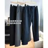 Pantalones casuales rectos de capa de aire para hombre, suaves como el algodón, cintura elástica, pantalones deportivos casuales, adelgazantes, otoño K0922Z