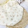 Venta al por mayor de tela de algodón de doble crepé con estampado de dibujos animados, gasa de algodón con burbujas, ropa de bebé, tela para el hogar