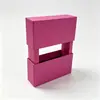 Caixa de Exibição Transparente de Filme PE Manga de Papel Correspondente Caixa de Embalagem Suspensa Saco de Presente Anel de Joia Caixa de Papel para Joias