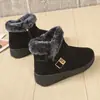 Novos sapatos de pano antigos de Pequim, botas femininas de algodão quente, tamanho grande, botas de neve de meia-idade e idosos, sapatos de mãe femininos, sapatos de algodão, uma geração de cabelo