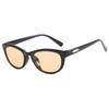 Gafas de sol ovaladas 2023 Nuevas gafas de sol del mismo estilo de celebridades de Internet de TikTok Little Red Riding Book Sesión de fotos callejeras Gafas de sol a prueba de rayos UV