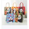 Bolsa de feltro com estampa de panda postal de moda nacional, bolsa tote, bolsa de ombro feminina, bolsa de presente