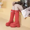 10cm Novas botas plataforma femininas para emagrecer que fazem as pernas parecerem mais longas, botas de sola grossa para mulheres baixinhas, botas de montaria altas estilo princesa