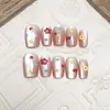 Arte de Uñas con Relieve de Flores Lindas Parches de Uñas Portátiles Estéreo 3D Hechos a Mano 10 Piezas Parches de Uñas Ojo de Gato Codificados