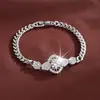 Pulsera Clásica Nueva de Moda Cruzada con Circonita Atmósfera Exquisita Versátil Pulsera para Mujer Venta Directa de Fábrica