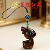 Cadena para Teléfono de Ciervo Artesanal con Colgante de Llavero de Ciervo de Sándalo para Llaves de Coche, Lindo Regalo Creativo para Hombres y Mujeres