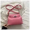 Bolso de Hombro Cruzado para Viajero de Gran Capacidad, Textura Retro de Moda Casual, Color Sólido Simple, Nuevo 2026