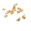 Bolsa de Oro Claro de 14K Color Dorado Real Tapón de Bala con Conservación de Color con Anillo Pendiente Mariposa con Anillo Colgante Accesorios para Pendientes Hechos a Mano DIY