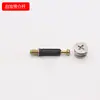 Fornecimento de fábrica conector de chapa 12mm armário guarda-roupa placa haste plástica liga de zinco 9,5 de altura conector três-em-um