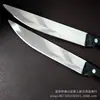 Cuchillo de comedor con mango de plástico negro de 1,2 pulgadas, cuchillo de fruta de tres filos, cuchillo de cocina multifunción, pelador, cuchillo de fruta de dos yuanes.
