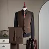 Traje de Lana de Alta Gama para Hombre, Traje de Negocios Tallas Grandes, Atuendo Formal para Novio, Vestimenta Formal, Se Puede Emitir Factura