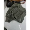 [Producto Destacado] Yuran 26 Nueva Colección de Principios de Primavera: Chal de Punto sin Mangas Texturizado Bloque de Color Mezcla de Hilo de Algodón