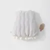 Colete de Bebê 120g Acolchoado de Algodão Protetor de Barriga para Outono e Inverno, Top Quente de Fleece para Bebês e Crianças