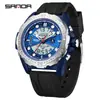 Sanda Nuevo Producto Venta al por Mayor Reloj Tendencia de Moda Deportivo Mano Doble Pantalla Luminoso Esfera Grande Estudiante Impermeable Reloj Electrónico