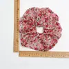 Diadema de Gasa Grande Floral Fresca de Verano para Mujer, Elástico para Cola de Caballo Scrunchie, Dulce Accesorio para el Cabello