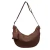 Versión Coreana de Ins Nuevo Diseño Retro de Alta Gama de Nicho Bolso Dumpling para Mujer Bolso Cruzado Casual Ligero de Gran Capacidad