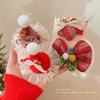 Diadema de Sombrero de Papá Noel Pasador para el Cabello para Mujer Lindo Accesorios para el Cabello de Disfraz Infantil Pasador de Sombrero de Navidad Pasador de Estrella Decoración