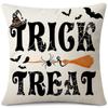Nueva Funda de Almohada de Halloween Lino Estampada Cojín Lumbar Funda de Cojín Productos para el Hogar Transfronterizos Funda de Almohada Amazon Venta al por Mayor