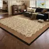 Novo tapete vintage estilo francês para a sala de estar, impermeável, resistente a manchas, lavável, retrô, resistente à sujeira, tapete de alta qualidade para mesa de centro