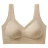 Sujetador push-up sin costuras, de tirantes anchos, antigravedad, diseñado para prevenir la flacidez, sin varillas, adecuado para deportes y como sujetador estilo camiseta sin mangas para mujer