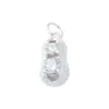 Nuevo Colgante de Cacahuete con Diamante Electrochapado en Plata de Ley S925 Colgante de Cosas Buenas Accesorios de Plata para Pulsera y Collar